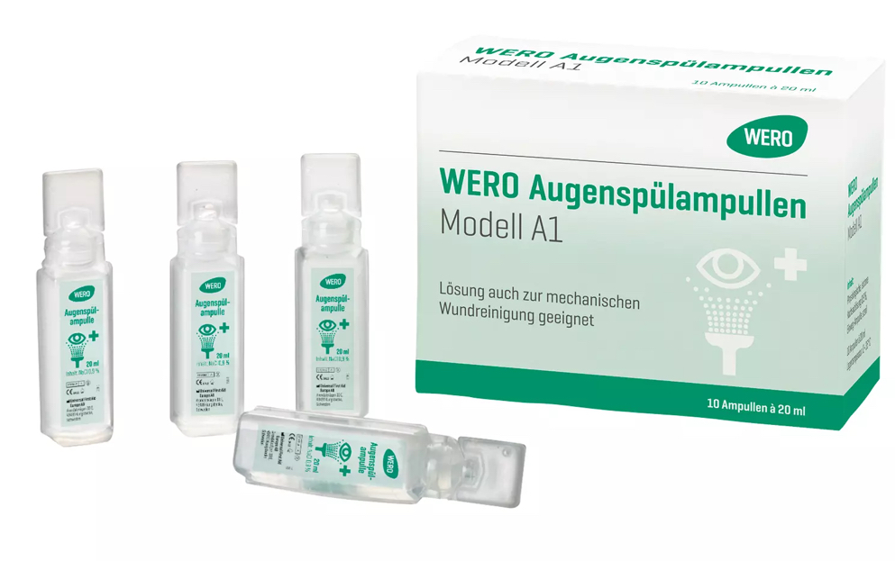 [280050WE] AUGENSPUELAMPULLE A1 20ML *10* (BOITE)
