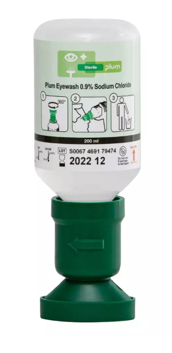 [280053WE] AUGENSPÜLFLASCHE PLUM 200ML 0,9% NATRIUMCHLORIDLÖSUNG (BIDON)