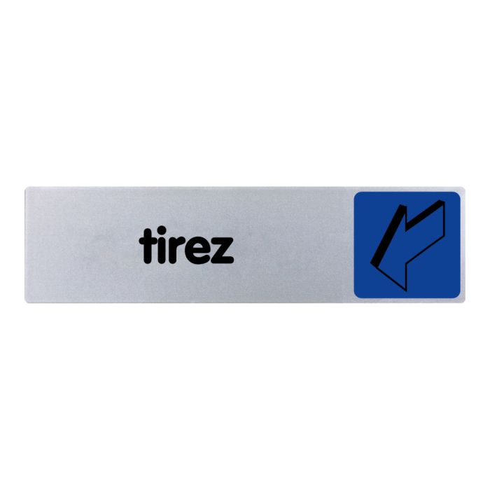 [⚠Déstockage] PANNEAU TIREZ (TEXTE) COULEUR, PLAQUE PLEXI 170X45 (HORIZONTAL) (PIECE)
