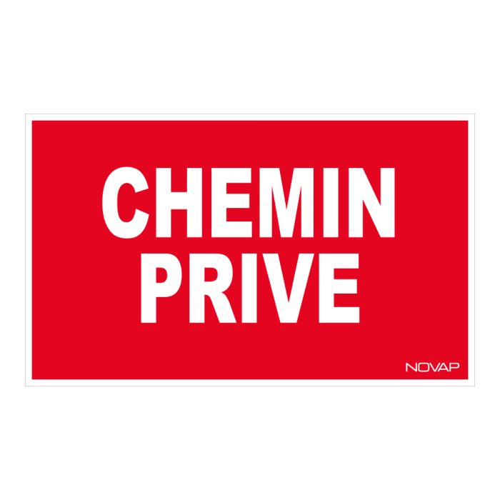 [⚠Déstockage] PANNEAU CHEMIN PRIVE RIGIDE 330X200MM (PIECE)