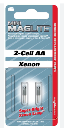 [LM2A001-B2] [⚠Déstockage] 2 CELL AMPOULES MINI+MICRO MAG *2* XENON (BLISTER)