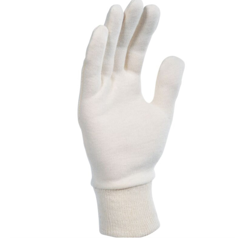 GANTS BLANCS INTERLOCK LOURD  *390GR*  (12 paires)