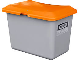 [10564CE] STREUGUTBOX 100L OHNE ENTNAHMEÖFFNUNG GRAU/ORANGE