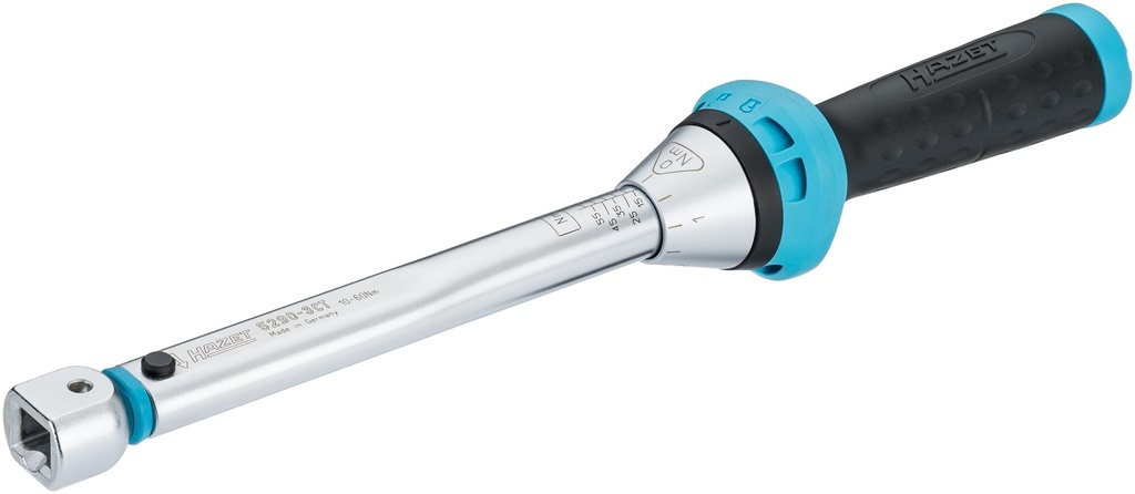 HAZET - Clé dynamométrique ∙ SYSTÈME 5200-3CT (avec carré femelle) ∙ précision ± 3 % ∙ 10 – 200 Nm