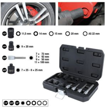 [150.2400] KS TOOLS 150.2400 JEU DE DOUILLES POUR ÉTRIERS DE FREINS, 12 PCS