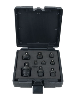 KSTools 515.0100 Coffret d'adaptateurs et cardans à chocs, 9 pcs