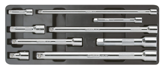 KSTools 918.0007 Jeu de rallonges CHROMEplus, 9 pcs