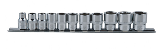 [918.0608] KSTools 918.0608 3/8" CHROMEplus Jeu de douilles 12 pans, 11 pcs 8-19 mm