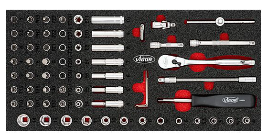 [V4971N] VIGOR - Jeu d'outils à douilles