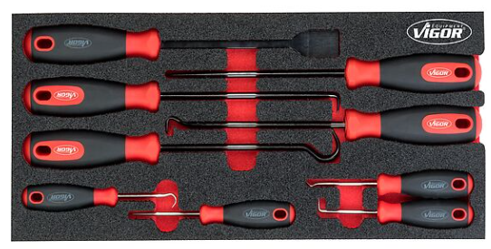 [V5070] VIGOR V5070 Jeu de grattoirs et crochets