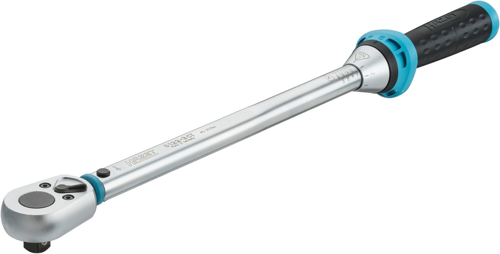 [5122-3CTCAL] HAZET - Clé dynamométrique avec certificat d'étalonnage DAkkS ∙ longueur : 519 mm