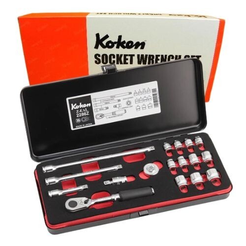 [⚠Déstockage] KO-KEN - 2286Z - 1/4" Jeu de clés à douille, série Z