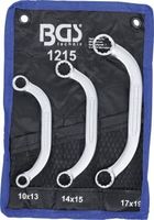 [1215BG] BGS - 1215 - Jeu de clés demi-lune 10 x 13 - 17 x 19 mm 3 pièces