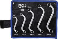 [1216BG] BGS - 1216 - Jeu de clés à œil doubles en S 10 x 11 - 18 x 19 mm 5 pièces