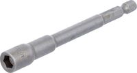 [2763BG] BGS - 2763 - Douille à choc, six pans, extra longue pour perceuses 6,3 mm (1/4") 7 mm