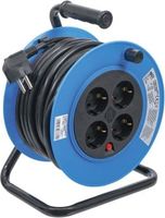 [3360BG] BGS - 3360 - Enrouleur de câble 15 m 3 x 1,5 mm² 4 prises de courant IP 20 3000 W