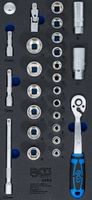 [4052BG] BGS - 4052 - Insert de servante d'atelier 1/3 : Jeu de clé à douilles 10 mm (3/8) 26 pièces
