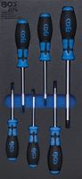 [4078BG] BGS - 4078 - Insert de servante d'atelier 1/3 : Tournevis profil T (pour Torx) 6 pièces
