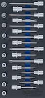 [4119BG] BGS - 4119 - Insert de servante d’atelier 1/3: Jeu de douilles à embouts 12,5 mm (1/2") profil T (po