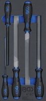 [4197BG] BGS - 4197 - Insert de servante d'atelier 1/3 : Jeu de limes d'atelier 5 pièces
