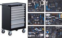 [6076BG] BGS - 6076 - Servante d’atelier 7 tiroirs Coffrets de calage 223 pièces