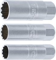 [6858BG] BGS - 6858 - Jeu de douilles pour bougies d’ignition, douze pans transmission par carré femelle 10 m