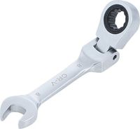 [6908BG] BGS - 6908 - Clé mixte à cliquet courte à couder 8 mm