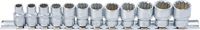 [9105BG] BGS - 9105 - Jeu de Douilles, douze pans 10 mm (3/8") 8 - 19 mm 12 pièces
