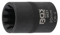 [9631BG] BGS - 9631 - Douille pour étrier 10 pans pour VAG et Porsche 20 mm