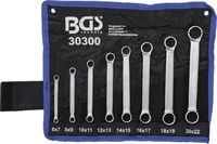 [30300BG] BGS - 30300 - Jeu de clés à œil doubles extra plates 6 - 22 mm 8 pièces