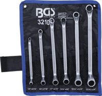 [32105BG] BGS - 32105 - Jeu de clés à œil doubles contre-coudées en pouce 1/4" - 3/4" 6 pièces