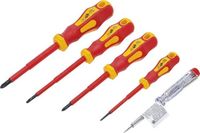 [35815BG] BGS - 35815 - Jeu de tournevis VDE pour électricien plats/cruciformes 5 pièces