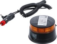 [70343BG] BGS - 70343 - Lampe de signalisation panoramique à batterie jaune avec aimant 12 V / 24 V Ø 130 mm