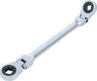 [71028-14X18BG] BGS - 71028-14X18 - Double clé annulaire à cliquet pliable avec têtes polygonales à profil E E14 x E
