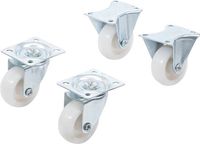 [80330BG] BGS - 80330 - Jeu de roulettes fixes/de direction 40 mm 4 pièces