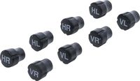 [80722BG] BGS - 80722 - Jeu de capuchons de valve en matière plastique pour le marquage des pneus 8 pièces