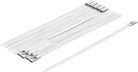[80780BG] BGS - 80780 - Assortiment de serre-câbles Acier inoxydable inoxydable 7,0 x 200 mm 10 pièces