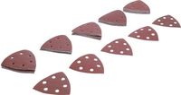 BGS - 80815 - Jeu de feuilles abrasives pour ponceuse triangulaire 95 x 95 mm Cal. 40 - 180 50 pièce
