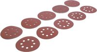 BGS - 80817 - Jeu de feuilles abrasives pour ponçeuse excentrée Ø 125 mm Cal. 40 - 180 25 pièces