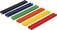 [80847BG] BGS - 80847 - Bâtonnets de colle chaude multicolores Ø 11 mm, 150 mm 12 pièces