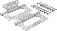 [80909BG] BGS - 80909 - Jeu de charnières Acier inoxydable pour montages compacts 100 x 50 mm 2 pièces