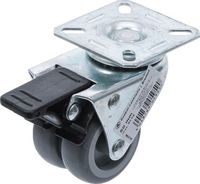 [81944BG] BGS - 81944 - Roulette double de direction avec frein Ø 50 mm