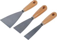 [85218BG] BGS - 85218 - Jeux de spatules Poignée en bois 30 / 50 / 80 mm 3 pièces