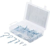 BGS - 88136 - Assortiment de crochets à visser 80 pièces