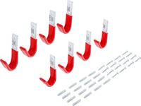 BGS - 88318 - Jeu de crochets muraux 8 pièces