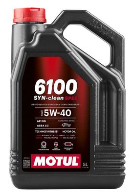 [113130Motul] Motul 6100 SYN-clean SPEC 5W-40 5L