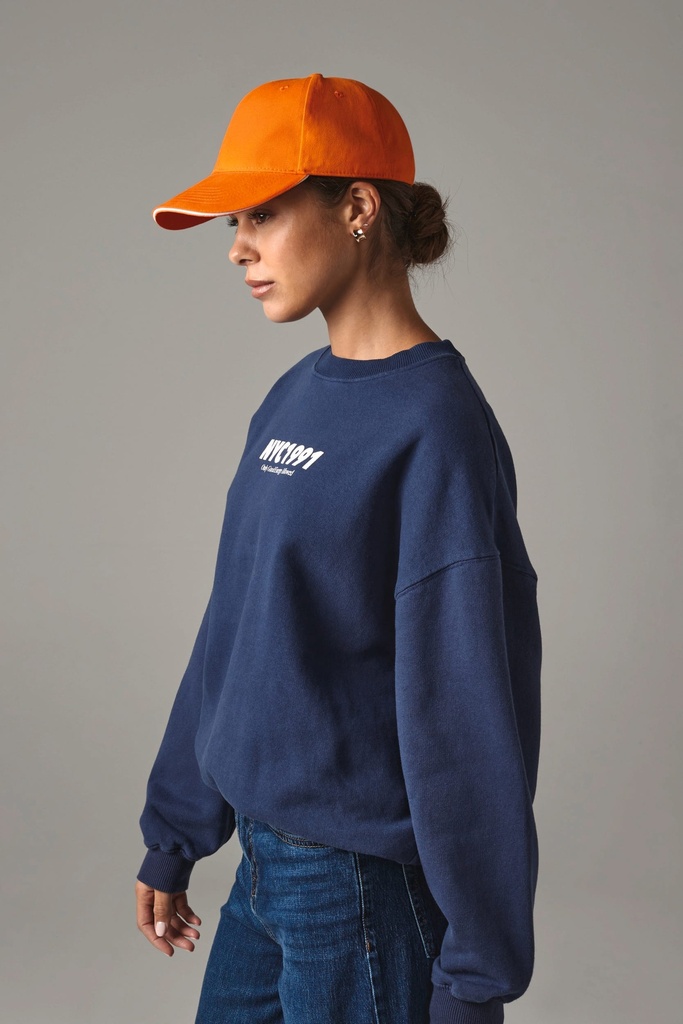 B20 - Casquette Athleisure - 6 panneaux - Orange_White
