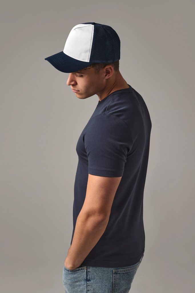 [B645-SkyBlue_White-OneSize] B645 - Casquette américaine Vintage - SkyBlue_White