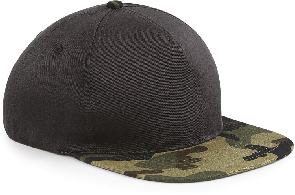 [B691-JungleCamo_Black-OneSize] B691 - Casquette Snapback Camo - JungleCamo_Black