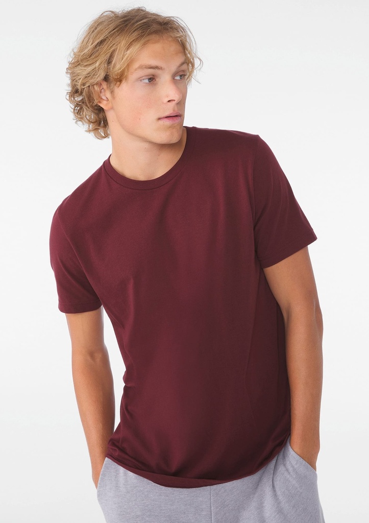 [BE3001-Black-S] BE3001 - T-shirt homme col rond - Black (S)